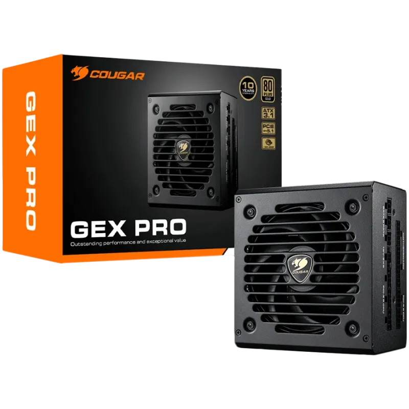 COUGAR GEX PRO 850 PSU, 80 plus Gold, 850W, Fully Modular - 1