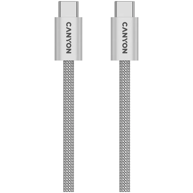 CANYON cable OnWire 60MG C-C 60W Magnet Braided 1m Light Grey - 1