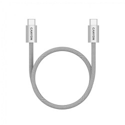 CANYON cable OnWire 60MG C-C 60W Magnet Braided 1m Light Grey - 4