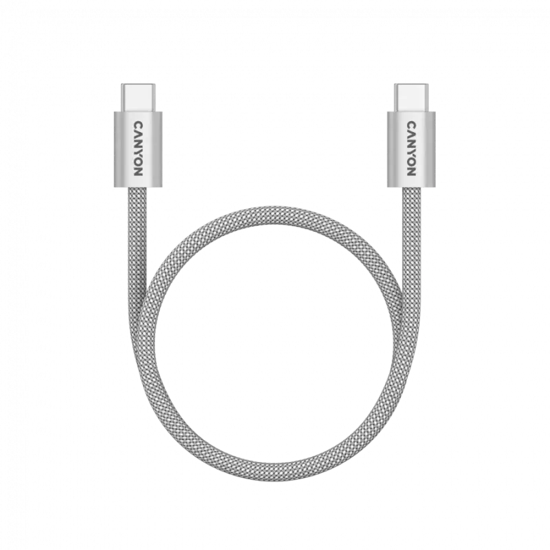 CANYON cable OnWire 60MG C-C 60W Magnet Braided 1m Light Grey - 1