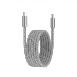 CANYON cable OnWire 60MG C-C 60W Magnet Braided 1m Light Grey - 5