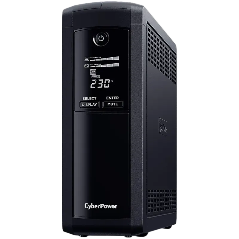 CyberPower UPS AVR, 1600VA/960W, Line-Interactive, LCD display, 4x Schuko, Runtime at 480W ( min ):11, Surge and Spike protectio