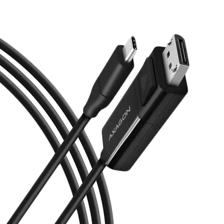 Active USB-C - DisplayPort cable - adapter AXAGON RVC-DPC for connecting a DisplayPort monitor/TV/projector to a notebook or mob