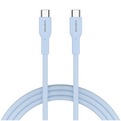CANYON cable OnWire 60CL C-C 60W COLOR Braided 1m Light Blue - 1
