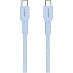 CANYON cable OnWire 60CL C-C 60W COLOR Braided 1m Light Blue - 3
