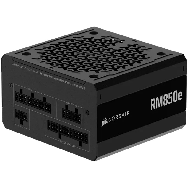 CORSAIR RM850e, 850 Watt, ATX 3.1, PCIe 5.1, Cybenetics GOLD Certified, Fully Modular - 1
