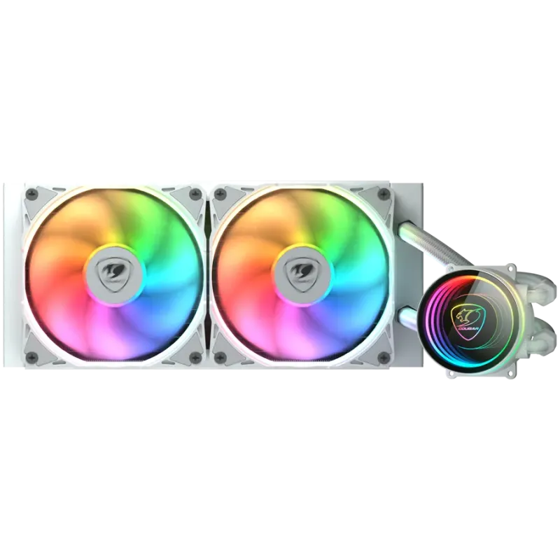 COUGAR POSEIDON ELITE ARGB 240 White AiO Liquid Watercooling - 1