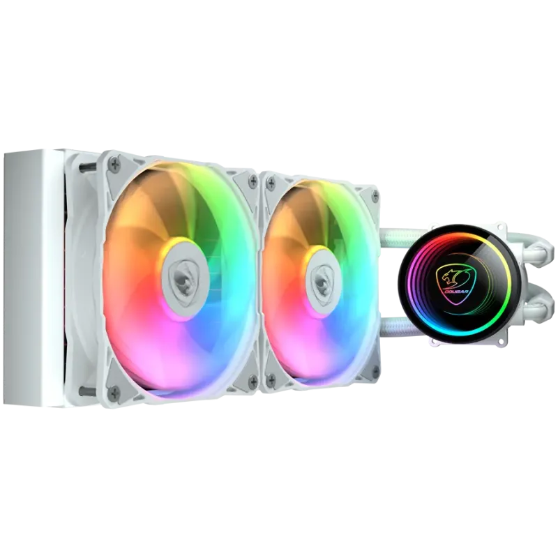 COUGAR POSEIDON ELITE ARGB 240 White AiO Liquid Watercooling - 1