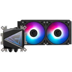 MSI MAG CORELIQUID I240 2x 120mm ARGB Fans, Aluminium Radiator, Loop Dynamic Bearing, Intel LGA 1150/1151/1155/1156/1200/1700/18