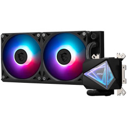 MSI MAG CORELIQUID I240 2x 120mm ARGB Fans, Aluminium Radiator, Loop Dynamic Bearing, Intel LGA 1150/1151/1155/1156/1200/1700/18