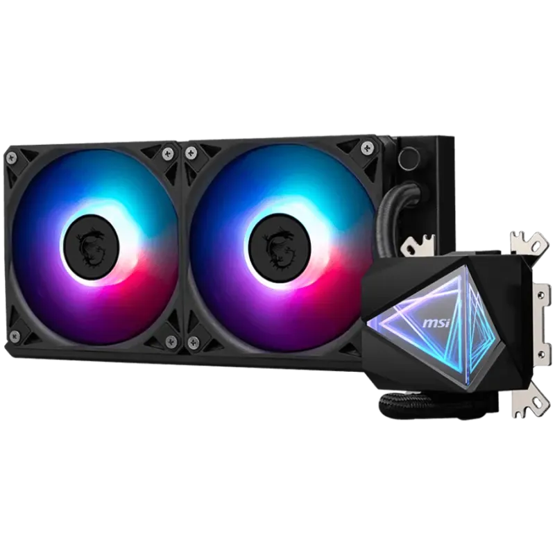 MSI MAG CORELIQUID I240 2x 120mm ARGB Fans, Aluminium Radiator, Loop Dynamic Bearing, Intel LGA 1150/1151/1155/1156/1200/1700/18