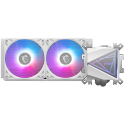 MSI MAG CORELIQUID I240 WHITE 2x 120mm ARGB Fans, Aluminium Radiator, Loop Dynamic Bearing, Intel LGA 1150/1151/1155/1156/1200/1