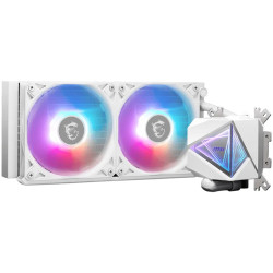 MSI MAG CORELIQUID I240 WHITE 2x 120mm ARGB Fans, Aluminium Radiator, Loop Dynamic Bearing, Intel LGA 1150/1151/1155/1156/1200/1