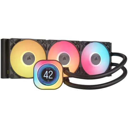 CORSAIR iCUE LINK TITAN 360 RX LCD AIO, 360mm Radiator, Liquid CPU Cooler - 1