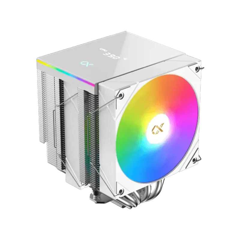 AK6 Dual Digital Arctic (WH, ARGB & Digital LED Panel Top Cover, 2PCS ARGB PWM Fan, Intel Backplate, Mini ARGB LED Controller) -