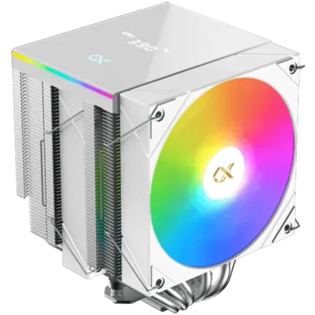 AK6 Dual Digital Arctic (WH, ARGB & Digital LED Panel Top Cover, 2PCS ARGB PWM Fan, Intel Backplate, Mini ARGB LED Controller) -