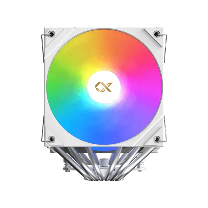 AK6 Dual Digital Arctic (WH, ARGB & Digital LED Panel Top Cover, 2PCS ARGB PWM Fan, Intel Backplate, Mini ARGB LED Controller) -