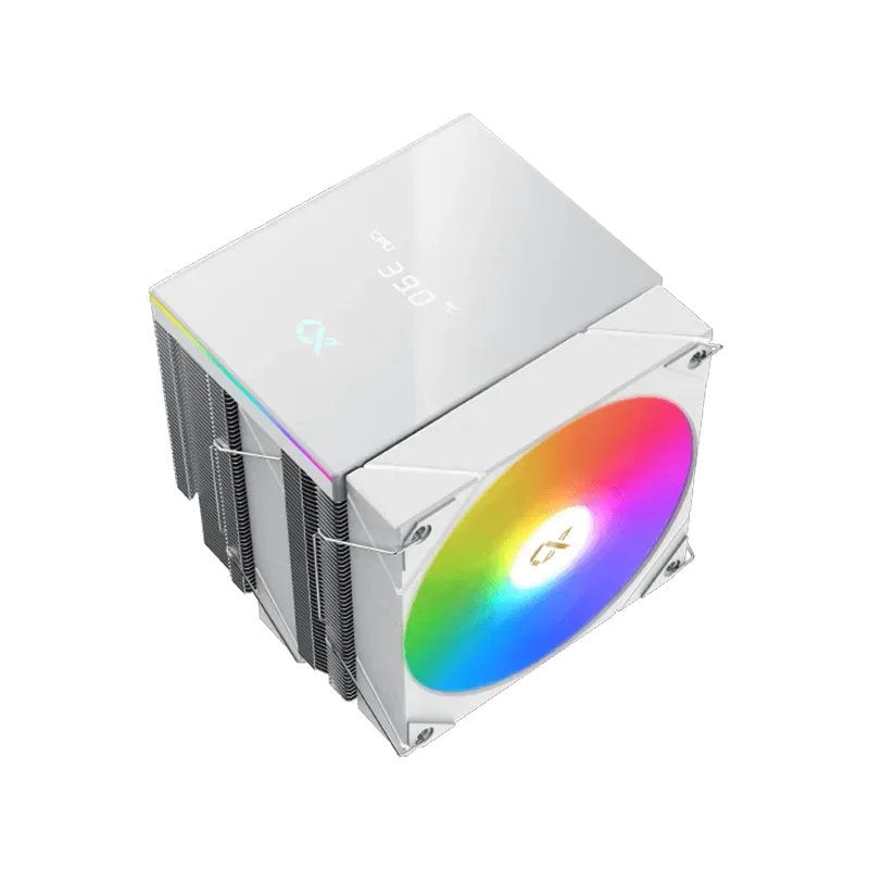 AK6 Dual Digital Arctic (WH, ARGB & Digital LED Panel Top Cover, 2PCS ARGB PWM Fan, Intel Backplate, Mini ARGB LED Controller) -