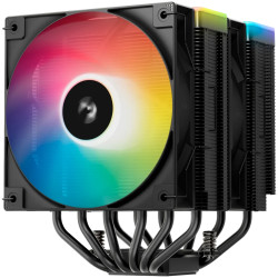 DeepCool AG620 BK ARGB V2, CPU Air Cooler, 2x120mm ARGB PWM Fan, Core Touch Technology 2.0, 6 Heatpipes, LGA1851/1700/1200/115x,