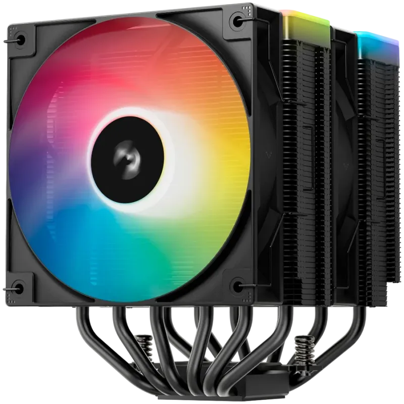 DeepCool AG620 BK ARGB V2, CPU Air Cooler, 2x120mm ARGB PWM Fan, Core Touch Technology 2.0, 6 Heatpipes, LGA1851/1700/1200/115x,