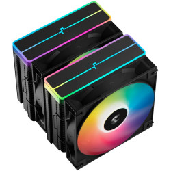 DeepCool AG620 BK ARGB V2, CPU Air Cooler, 2x120mm ARGB PWM Fan, Core Touch Technology 2.0, 6 Heatpipes, LGA1851/1700/1200/115x,