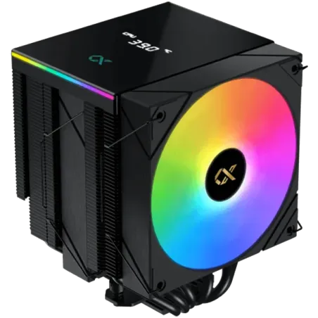 AK6 Dual Digital (Black, ARGB & Digital LED Panel Top Cover, 2PCS ARGB PWM Fan, Intel Backplate, Mini ARGB LED Controller) - 1