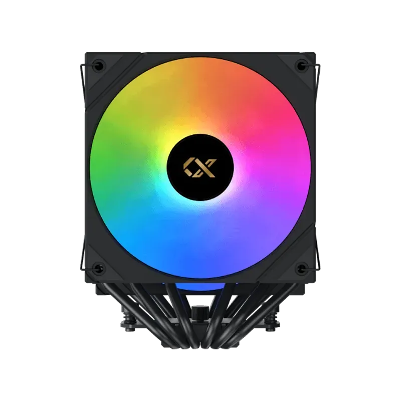 AK6 Dual Digital (Black, ARGB & Digital LED Panel Top Cover, 2PCS ARGB PWM Fan, Intel Backplate, Mini ARGB LED Controller) - 1