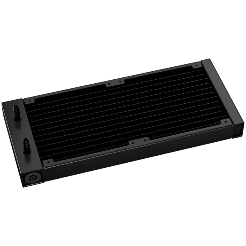 DeepCool LP240, 240mm CPU Liquid Cooler, 2x120mm ARGB PWM Fans, Dot-matrix Screen, Anti-Leak Technology, Black, LGA1851/1700/120