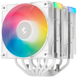 DeepCool AG620 WH ARGB V2, CPU Air Cooler, 2x120mm ARGB PWM Fan, Core Touch Technology 2.0, 6 Heatpipes, White, LGA1851/1700/120