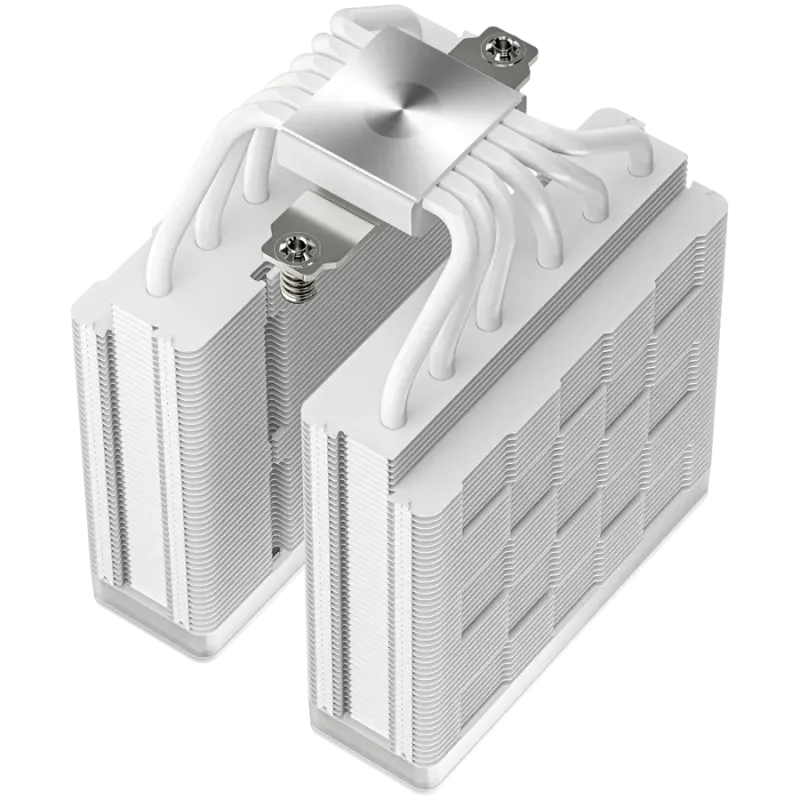 DeepCool AG620 WH ARGB V2, CPU Air Cooler, 2x120mm ARGB PWM Fan, Core Touch Technology 2.0, 6 Heatpipes, White, LGA1851/1700/120