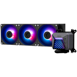 MSI MAG CORELIQUID A15 360, 3x120mm Pre-installed ARGB Daisy Chain Fans, Adjustable Offset Kit, Replacable Top Cover, Copper Bas