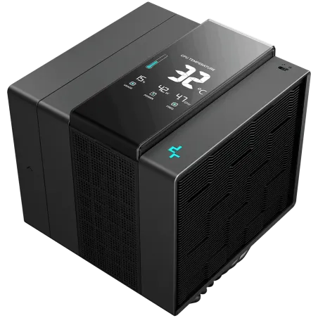 DeepCool ASSASSIN IV VC VISION, CPU Air Cooler, 1x120mm + 1x140mm FDB Fans, Fan Speed Switch, Digital Display, Vapor Chamber, TD