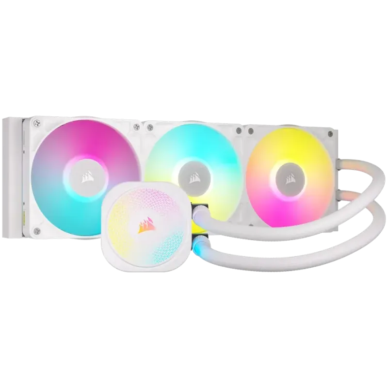 CORSAIR iCUE LINK TITAN 360 RX RGB White AIO, 360mm, Liquid CPU Cooler - 1