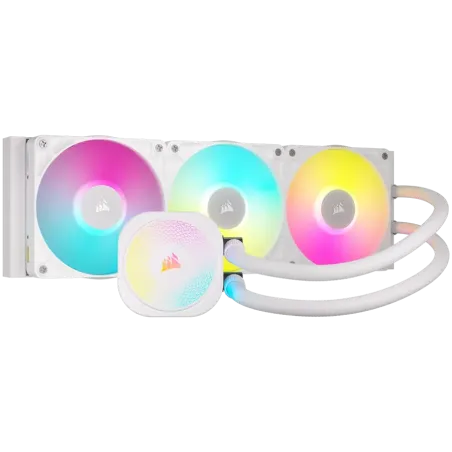 CORSAIR iCUE LINK TITAN 360 RX RGB White AIO, 360mm, Liquid CPU Cooler - 1