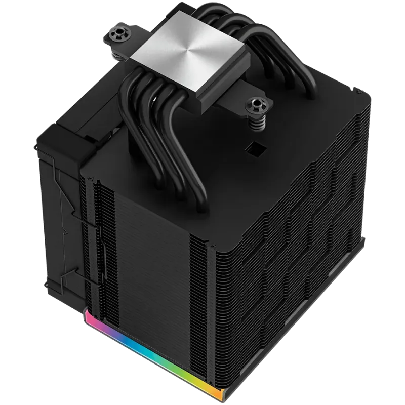 DeepCool AK500 Digital, CPU Air Cooler, 1x120mm FK120 PWM FDB Fan, Digital Display, ARGB, TDP 240W, 5 Heatpipes, Black, LGA2066/