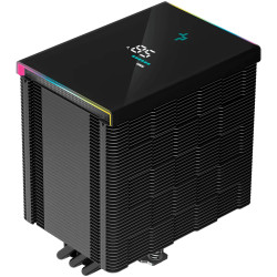 DeepCool AK500 Digital, CPU Air Cooler, 1x120mm FK120 PWM FDB Fan, Digital Display, ARGB, TDP 240W, 5 Heatpipes, Black, LGA2066/