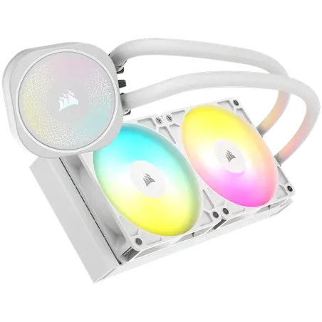 CORSAIR NAUTILUS 240 ARGB White, 240mm Radiator, Liquid CPU Cooler - 1