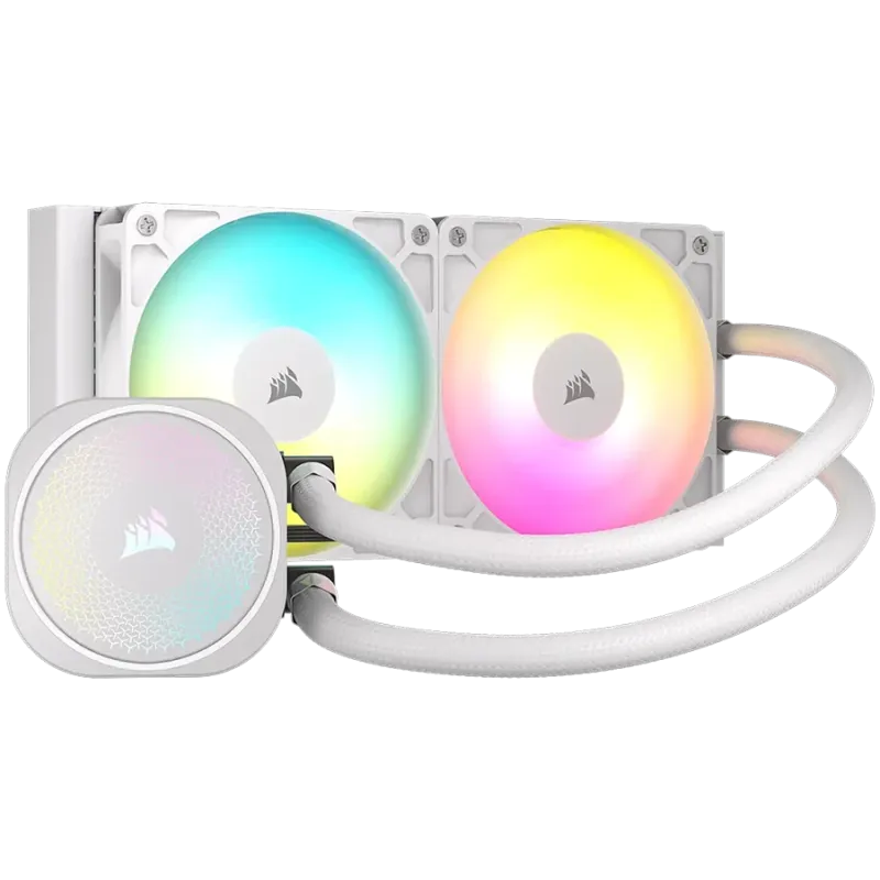 CORSAIR NAUTILUS 240 ARGB White, 240mm Radiator, Liquid CPU Cooler - 1