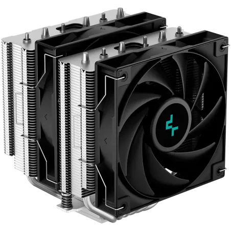 DeepCool AG620, CPU Air Cooler, 2x120mm PWM Fan, TDP 260W, 6 Heatpipes, LGA2066/2011-v3/2011/1700/1200/115x, AMD AM5/AM4, 129x13