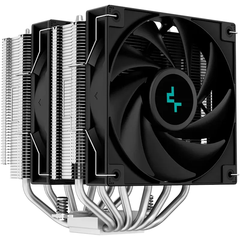 DeepCool AG620, CPU Air Cooler, 2x120mm PWM Fan, TDP 260W, 6 Heatpipes, LGA2066/2011-v3/2011/1700/1200/115x, AMD AM5/AM4, 129x13
