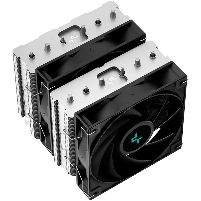 DeepCool AG620, CPU Air Cooler, 2x120mm PWM Fan, TDP 260W, 6 Heatpipes, LGA2066/2011-v3/2011/1700/1200/115x, AMD AM5/AM4, 129x13