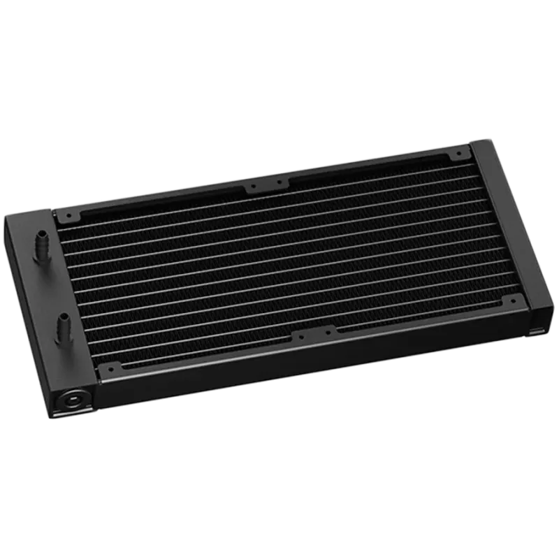 DeepCool MYSTIQUE 240 ARGB, 240mm CPU Liquid Cooler, 2.8" LCD screen, 2x120mm PWM ARGB Fans, Fluid Dynamic Bearing, Black, Intel