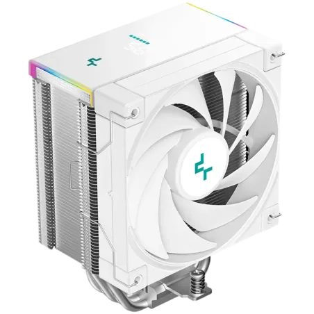 DeepCool AK500S DIGITAL SE WH, CPU Air Cooler, 1x120mm FK120 PWM FDB Fan, ARGB, Digital Display, 5 Heatpipes, Fluid Dynamic Bear