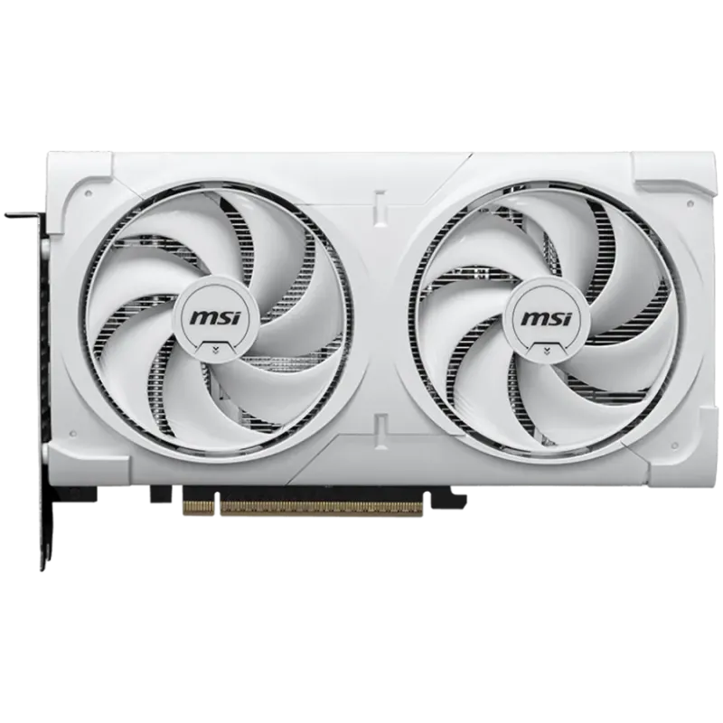 MSI Video Card NVIDIA GeForce RTX 5060 Ti 16G VENTUS 2X OC WHITE PLUS, 16GB GDDR7, 128-bit, 2602 MHz Boost, 4608 CUDA Cores, PCI