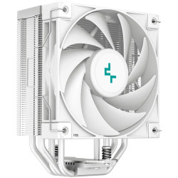 DeepCool AK400 WH, CPU Air Cooler, 1x120mm PWM Fan, TDP 220W, 4 Heatpipes, White, LGA1700/1200/115x, AMD AM5/AM4, 127x97x155 mm(