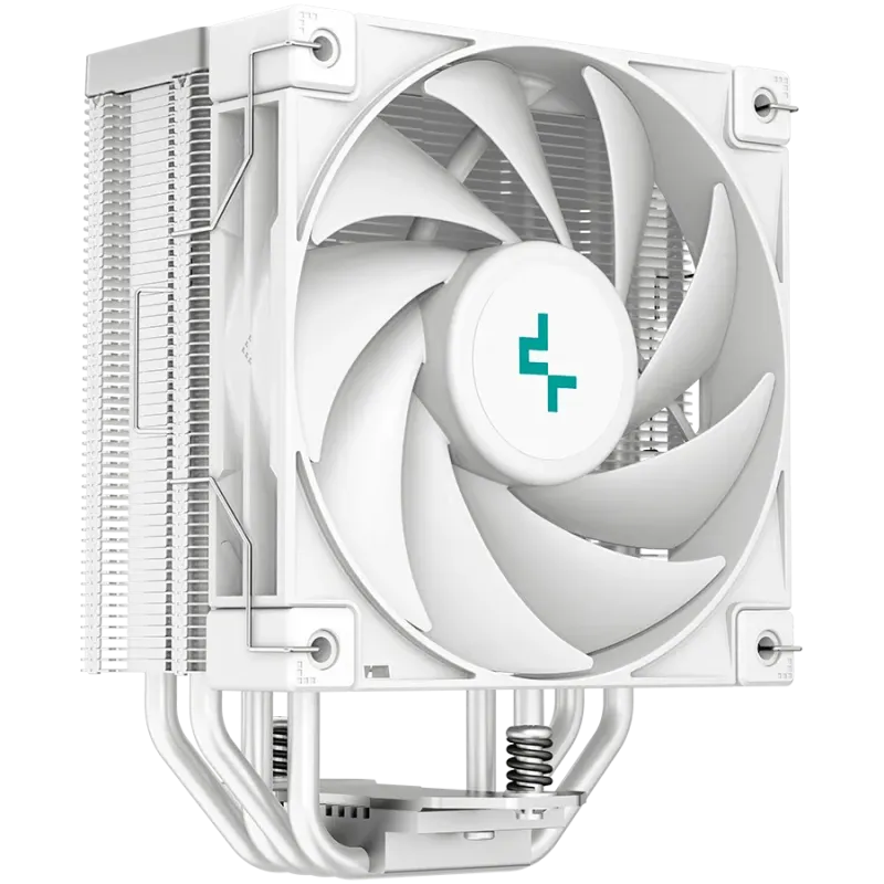 DeepCool AK400 WH, CPU Air Cooler, 1x120mm PWM Fan, TDP 220W, 4 Heatpipes, White, LGA1700/1200/115x, AMD AM5/AM4, 127x97x155 mm(