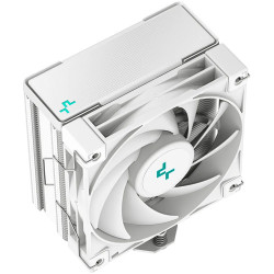 DeepCool AK400 WH, CPU Air Cooler, 1x120mm PWM Fan, TDP 220W, 4 Heatpipes, White, LGA1700/1200/115x, AMD AM5/AM4, 127x97x155 mm(