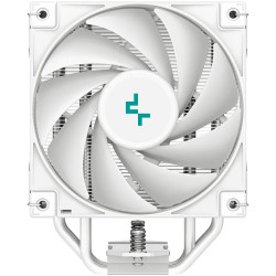 DeepCool AK400 WH, CPU Air Cooler, 1x120mm PWM Fan, TDP 220W, 4 Heatpipes, White, LGA1700/1200/115x, AMD AM5/AM4, 127x97x155 mm(