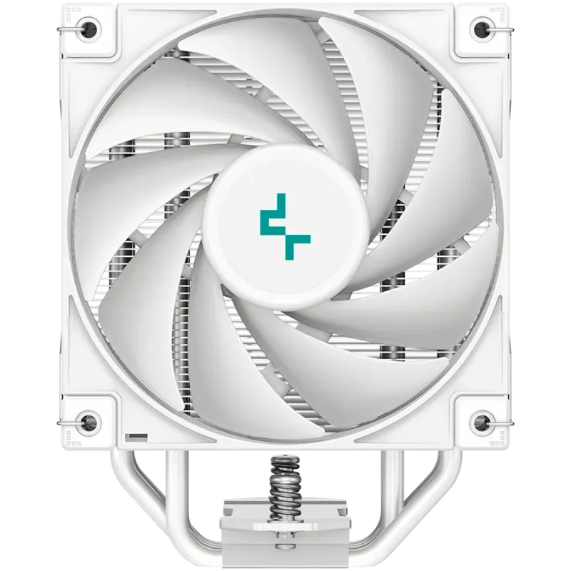 DeepCool AK400 WH, CPU Air Cooler, 1x120mm PWM Fan, TDP 220W, 4 Heatpipes, White, LGA1700/1200/115x, AMD AM5/AM4, 127x97x155 mm(