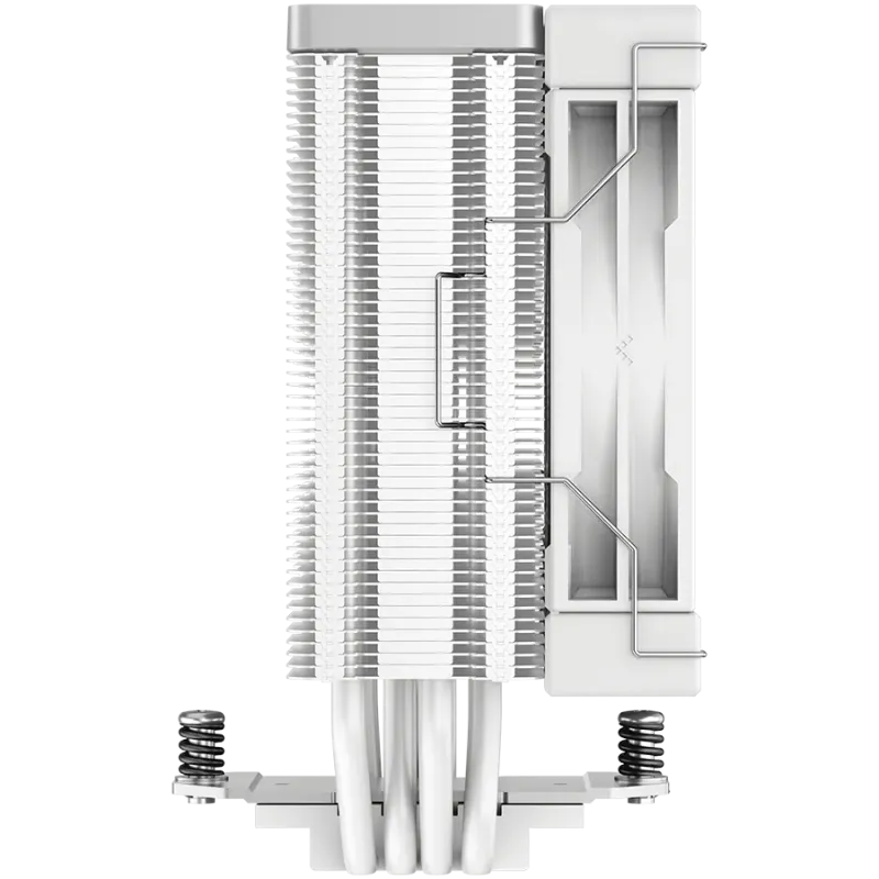 DeepCool AK400 WH, CPU Air Cooler, 1x120mm PWM Fan, TDP 220W, 4 Heatpipes, White, LGA1700/1200/115x, AMD AM5/AM4, 127x97x155 mm(